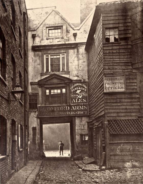 Fotografia Londres victoriano 1883 - Instituto Bishopsgate